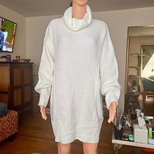 Cozy White Turtleneck Sweater